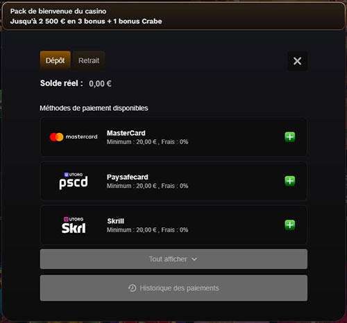 wildsino casino depots