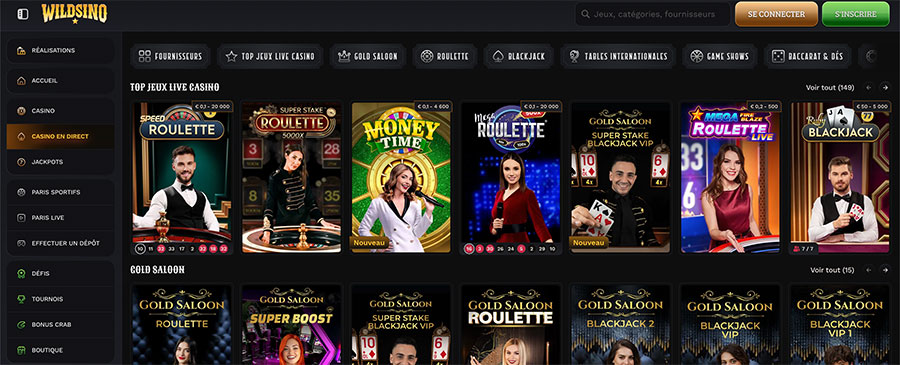 wildsino casino live